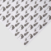 白黒オックスフォードタップシューダンス先生プリント 薄葉紙 (詳細)