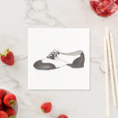 白黒オックスフォードタップシューダンス先生 スタンダードカクテルナプキン (インサイチュ)