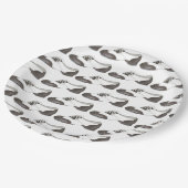 白黒オックスフォードタップシューダンス先生 ペーパープレート (アングル)