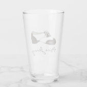 白黒オックスフォードタップダンスシューズ先生 タンブラーグラス (裏面)