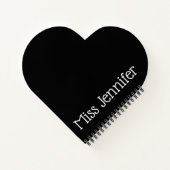 白黒オックスフォードダンスシュータップダンスタップ先生 ノートブック (裏面)