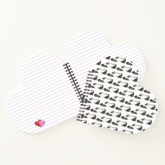 白黒オックスフォードダンスシュータップダンスタップ先生 ノートブック (内部)