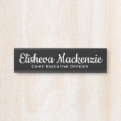 白黒オフィスドアの署名シンボルや象徴名プレート サインプレート (正面)