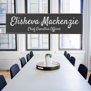 白黒オフィスドアの署名シンボルや象徴名プレート サインプレート