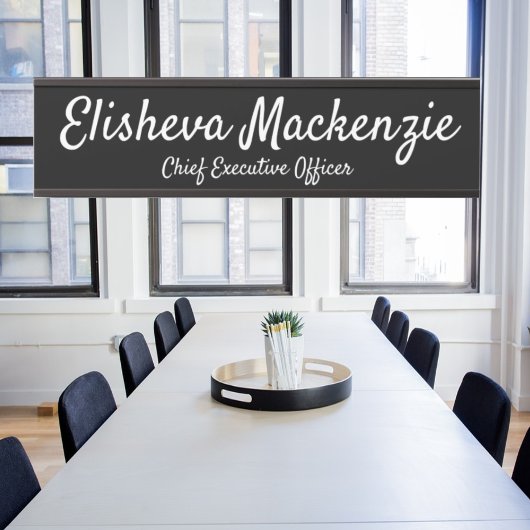 白黒オフィスドアの署名シンボルや象徴名プレート サインプレート