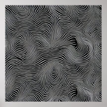 白黒オプアートの渦巻き模様