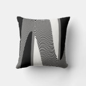 白黒オペアートデザインクッション クッション (裏面)