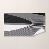 白黒オペアートデザインハンドタオル ハンドタオル (ハンドタオル)