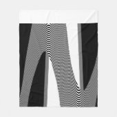 白黒オペアートデザイン,フリースブランケット フリースブランケット (正面)