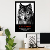 白黒オユニークフやる気を起こさせる・アイズプリント ポスター (ホームオフィス)