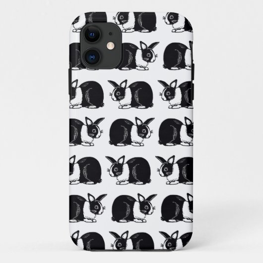 白黒オランダのウサギのiPhone 5/5sの箱 Case-Mate iPhoneケース (裏面)