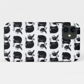 白黒オランダのウサギのiPhone 5/5sの箱 Case-Mate iPhoneケース (裏面(横))