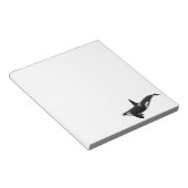 白黒オルカキラークジラ ノートパッド (アングル)