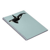 白黒オルカキラークジラ ノートブック (右側)