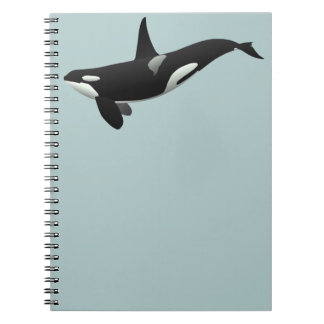 白黒オルカキラークジラ ノートブック