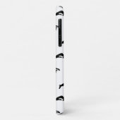 白黒オルカキラーホエールマリンプリント Case-Mate iPhoneケース (裏面/左)