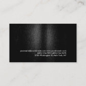 白黒オレンモダンジ名刺 名刺 (裏面)