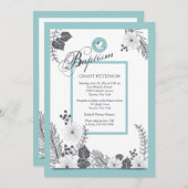 白黒オンブルー招待状 招待状 (正面/裏面)