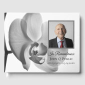 白黒オーキッドお祝いオブライフメモリアル ゲストブック (正面)