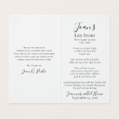 白黒オーキッドオンステム葬儀記念祈りの言葉 名刺 (内部フラット)