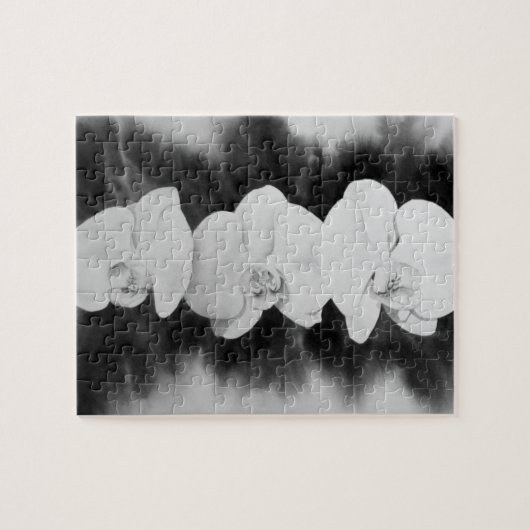 白黒オーキ絵画ッドの熱帯フローラ ジグソーパズル (横)