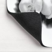 白黒オーキ絵画ッドの熱帯フローラ マウスパッド (コーナー)