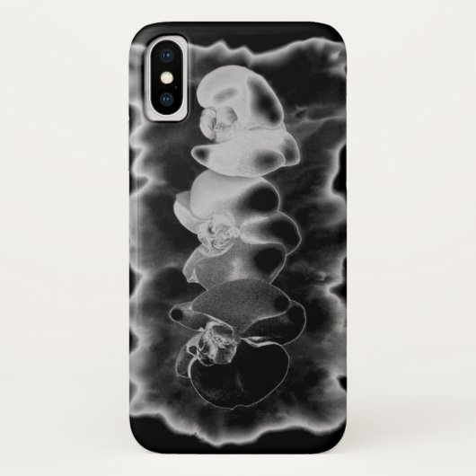 白黒オーキ絵画ッドの熱帯フローラ Case-Mate iPhoneケース (裏面)