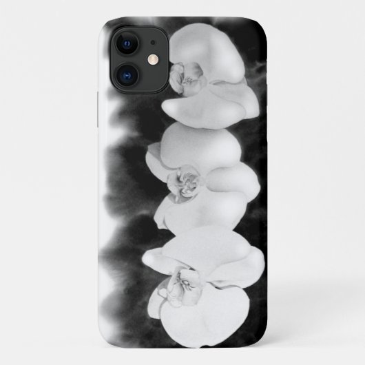白黒オーキ絵画ッドの熱帯フローラ Case-Mate iPhoneケース (裏面)