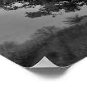 白黒オークツリーポスタープリント ポスター (角)