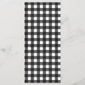 白黒オーナメントクリスマスディナーメニュー メニュー (裏面)