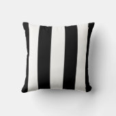 白黒オーニング装飾ストライプの クッション (裏面)