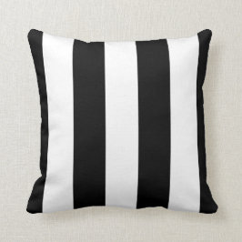 白黒オーニング装飾ストライプの クッション