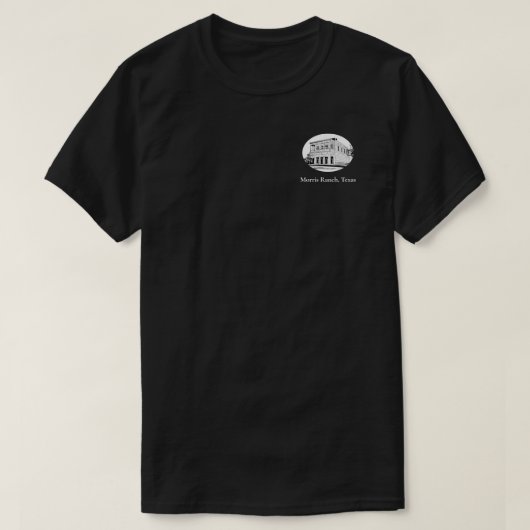 白黒オーバルランチ Tシャツ (デザイン正面)