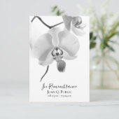 白黒オーランズオンステム葬儀悔やみや弔慰 サンキューカード (スタンド正面)