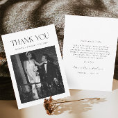 白黒オールドマネー結婚ズサンキューカード サンキューカード