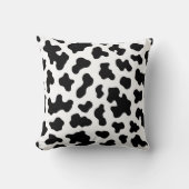 白黒カウコウィドプリント クッション (正面)