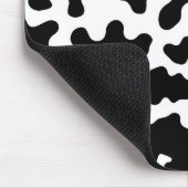 白黒カウコウィドプリント マウスパッド (コーナー)