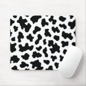 白黒カウコウィドプリント マウスパッド (マウス)
