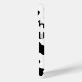 白黒カウコウィドプリント Case-Mate iPhoneケース (裏面 / 左)