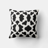 白黒カウハイドウモダンェンウェスタンデザイン クッション (裏面)