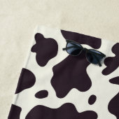 白黒カウパターンプリントシャワーカーテン ビーチタオル (インサイチュ)