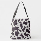 白黒カウパターンプリント クロスボディバッグ (裏面)