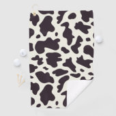 白黒カウパターンプリント ゴルフタオル (インサイチュ)