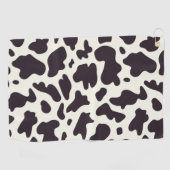 白黒カウパターンプリント ゴルフタオル (横)