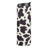 白黒カウパターンプリント  タンブラー (回転左)