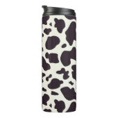 白黒カウパターンプリント  タンブラー (回転右)