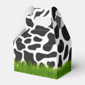 白黒カウファームアニマルバースデーパーティーテーマ フェイバーボックス (裏面サイド)