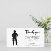 白黒カウボーイ投げ縄記念葬儀 サンキューカード (スタンド正面)