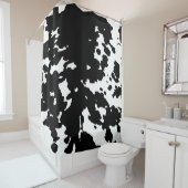 白黒カウボーフェイクボーイ シャワーカーテン (インサイチュ)