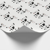 白黒カウラッピング紙 ラッピングペーパー (角)